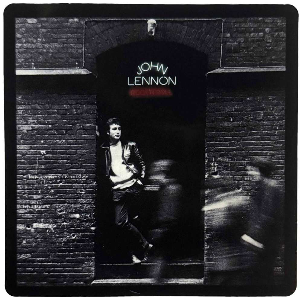 John Lennon - Rock 'n' Roll Album Sticker - Black